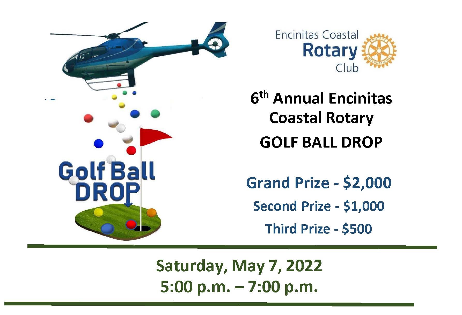 6th Annual Encinitas Coastal Rotary GOLF BALL DROP